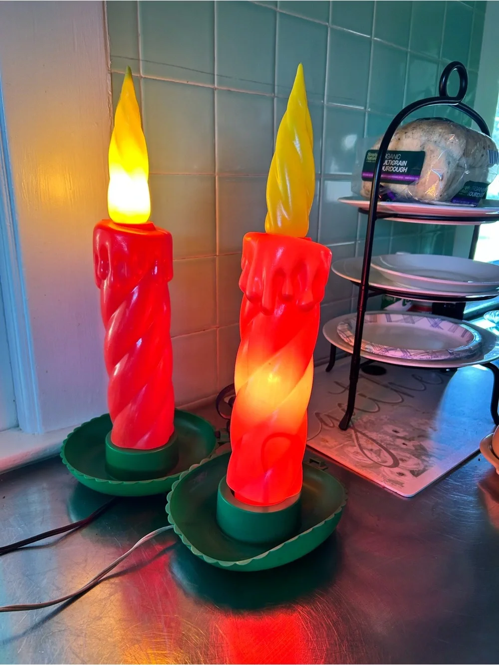 VTG candle blow molds to impressing condition